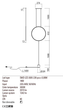 Люстра/торшер Redo SLICK SU/LAMP RD LED 19W 3000K GD (4.1.2) 01-2196 - зображення 3