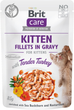 Mokra karma dla kociąt Brit Care Cat pouch delikatny indyk 85 g (8595602540532) - obraz 1