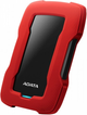 Жорсткий диск ADATA Durable HD330 2TB AHD330-2TU31-CRD 2.5" USB 3.1 External Red - зображення 2