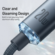 Кабель Baseus Crystal Shine Series Fast Charging Data Cable Type-C to iP 20 W 2 m Black (CAJY000301) - зображення 5