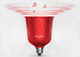 Inteligentna lampa Sengled Pulse Satellite 8W Bluetooth Red (światło LED z głośnikiem JBL BT) (C01-BR30EUSC) - obraz 5