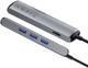 Hub USB Baseus Mechanical Eye Six-in-one Type-C (PD 87W) CAHUB-J0G na USB 3.0 x 3 + HDMI + RJ45 Ethernet + Type-C PD szary (16634) - obraz 6