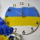 Годинник настінний з епоксидної смоли ручної роботи 40 см (ЧЕС00000018) - зображення 1