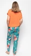 Піжама жіноча Cyberjammies Coco 9595-9571 14/L Помаранчевий із зеленим з квітковим принтом (5051877441507) - зображення 2