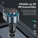 Автомобильный FM-трансмиттер модулятор Hoco E72 Alegria |2USB/1Type-C, 30W, QC/PD, TF, BT5.0| - изображение 7