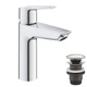 Cмеситель для умывальника однорычажный GROHE QuickFix Start 24204002 хром латунь с донным клапаном CV031752 - изображение 3