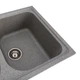 Мойка для кухни PLATINUM гранитная 7950 Equatoria 785x498мм прямоугольная врезная без сифона на две чаши серая PLS-A35795 - изображение 3