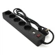 Мережевий фільтр живлення Patron 1.8m (SP-52) + 2 USB 2.0, 2.1A, 5 троянд. BLACK (EXT-PN-SP-52-USB) - зображення 1