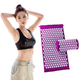 Килимок ортопедичний масажний Фіолетовий Acupressure mat з подушкою Іплікатор Кузнєцова - зображення 4
