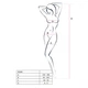 Бодистокинг Passion BS006 white, комбинезон, имитация чулок и пояса - изображение 4