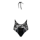 Боді з дуже глибоким декольте DARYL BODY black S/M - Passion - зображення 6