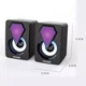 Акустическая система для ПК 9077 (USB, RGB подсветка, колонки, 3W, для компьютера) - Черный - изображение 3