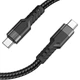 Кабель Hoco U110 Type-C to Type-C PD 60W 1.2m черный - изображение 1