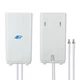 Антенна усилитель связи для интернета, модема, роутера ZTE Mimo ANT4G01 Белый 200 Вт 4G/LTE/3G + разъем TS9 - изображение 3