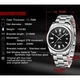 Часы мужские Benyar Automatic 10 BAR Черный/Серебристый + отображение даты - изображение 8