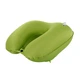 Дорожная надувная подушка подголовник на шею со встроенной помпой TRAVEL NECK PILLOW Оливковая - изображение 3