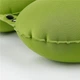 Дорожная надувная подушка подголовник на шею со встроенной помпой TRAVEL NECK PILLOW Оливковая - изображение 8