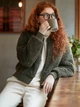 Бомбер женский Uniqlo 777789859 M Хаки (1159772941) - изображение 3