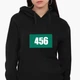 Худи женский Номер 456 Ли Чжунг-Чжае Игра в кальмара (Squid Game) (8921-3362-5) Черный XXL - изображение 1