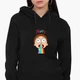 Худі жіночий Рік Санчез і Морті Сміт Рік і Морті (Rick Sanchez and Morty Smith Rick and Morty) (8921-2946-1) Чорний S - зображення 1