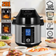 Многофункциональная мультиварка-аэрофритюрница Domotec 7728MS на 29 программ, сенсорное управление, антипригарное покрытие 6 л 1500 Вт - изображение 1
