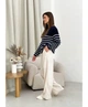 Джемпер полоска индиго Cotton S/M - изображение 2