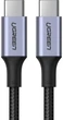 Кабель Ugreen US316 USB Type-C to USB Type-C 100W Fast Charge Cable Aluminum Case with Braided 3 м Black (UGR-90120) - изображение 2