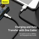 Кабель Baseus Cafule Metal Data Type-C 66W (2m) (black) - изображение 7
