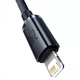 Кабель Baseus Crystal Shine Series Lightning 2.4A (1.2m) (black) - изображение 5