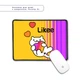 Коврик для мишки с оверлоком Лайк Котик (Likee Cat) (5962-1039-XL) XL - изображение 1