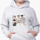 Детский худи БТС (BTS) Светло-серый меланж (9298-3272) 116 см - изображение 3