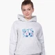 Детский худи БТС (BTS) Светло-серый меланж (9298-3265) 152 см - изображение 2