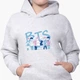 Детский худи БТС (BTS) Светло-серый меланж (9298-3265) 152 см - изображение 3