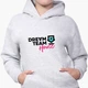 Детский худи Тиктокерский дом Дрим Тим Хаус (Dream Team House) Светло-серый меланж (9298-3032) 152 см - изображение 3