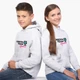 Детский худи Тиктокерский дом Дрим Тим Хаус (Dream Team House) Светло-серый меланж (9298-3032) 152 см - изображение 5