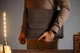 Шкіряна сумка-чохол для ноутбука 13" Apple / Asus / Dell / Lenovo / HP / Honor / Acer / Huawei / Xiaomi - (LC-03) - Коричневий - зображення 1