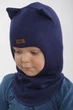 Зимняя шапка-шлем Beezy для мальчика 1450-12-22 Кот р. 2 (50-53 см) - изображение 3