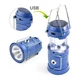 Складной кемпинговый фонарь SOLAR CAMPING LAMP с солнечной батареей и функцией Powerbank синій - изображение 3