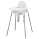 IKEA ANTILOP 290.672.93 Стільчик дитячий для годування зі стільницею - зображення 1