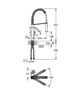 Смеситель для кухни с гибким изливом Grohe Eurocube (31395000) - изображение 11