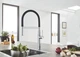 Змішувач для кухні з гнучким виливом Grohe Essence New (30294000) - изображение 7