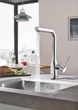 Смеситель для кухни с выдвижным изливом Grohe Essence (30270000) - изображение 3