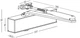 Дверной доводчик ECO-Schulte TS-11F EN2-5 со стандартной тягой Серебристый (TS-11F/ST.RAIL SILVER) - изображение 2