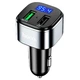 Автомобильный FM-трансмиттер модулятор HOCO Fighter BT FM transmitter E67 |BT5.0, 2USB, U Disk, 3A, QC| - изображение 1