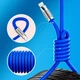 Надміцний кабель з підтримкою швидкої зарядки СИНІЙ Lightning - зображення 2