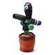 Танцующий поющий кактус Патриот Тарас с джавелином Dancing Cactus с подсветкой 32 см повторюшка и USB зарядка - изображение 3