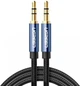 Кабель Ugreen AV112 3.5mm Male to 3.5mm Male Cable Gold Plated Metal Case with Braid 1 м Blue (10685) - изображение 1