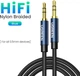 Кабель Ugreen AV112 3.5mm Male to 3.5mm Male Cable Gold Plated Metal Case with Braid 1 м Blue (10685) - изображение 2