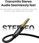 Кабель Ugreen AV112 3.5mm Male to 3.5mm Male Cable Gold Plated Metal Case with Braid 1 м Blue (10685) - изображение 3