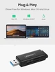 Кардридер UGREEN CM104 USB 3.0 to TF + SD Dual Card Reader Black (40752) - зображення 5